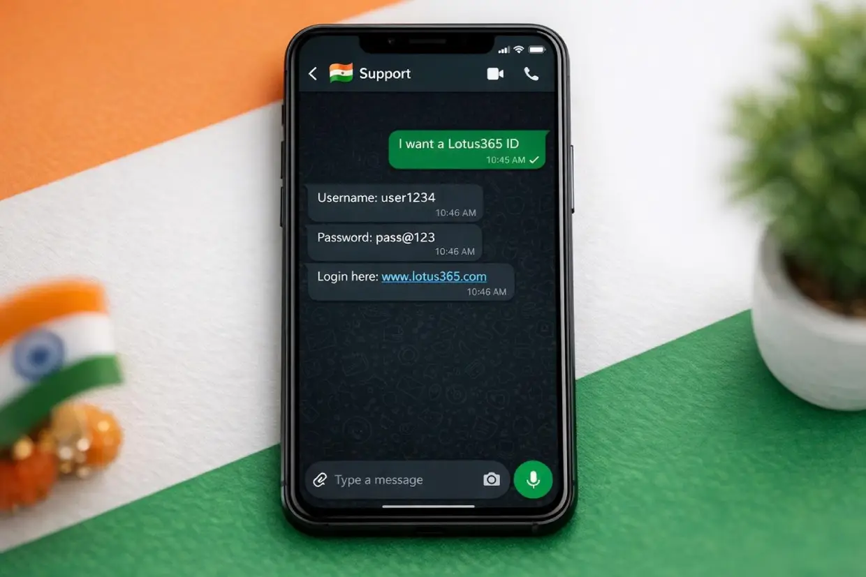 Get your Lotus365 ID via WhatsApp on www.Lotus365ID.org — fast activation in minutes