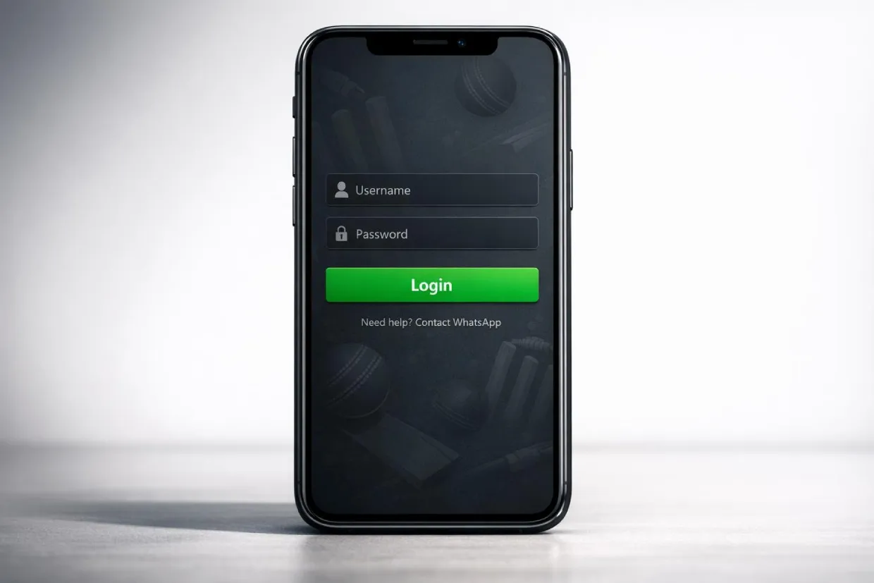 Lotus365 Login screen on www.Lotus365ID.org — enter your betting ID and start betting